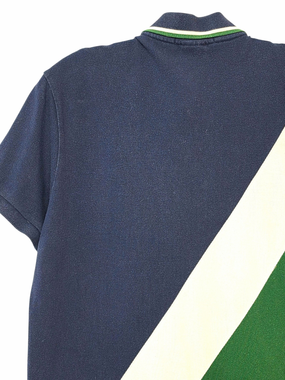 Polo Ralph Lauren Wimbledon Custom Fit Navy Green White Colorblock Polo Shirt - Picture 8 of 16